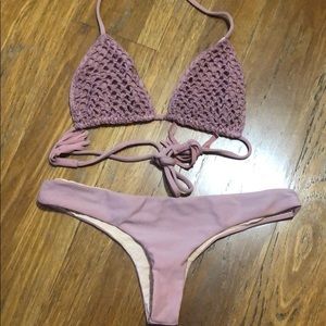 Acacia swimwear set orchid